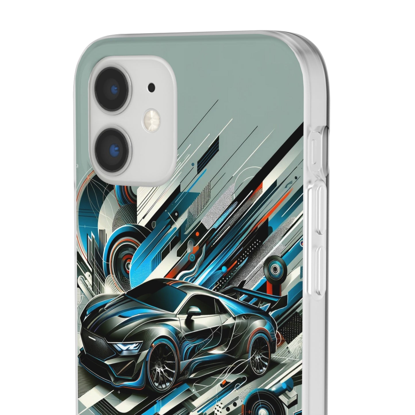 High-Speed Elegance: Sleek Futurism Car-Themed Handy - Cover