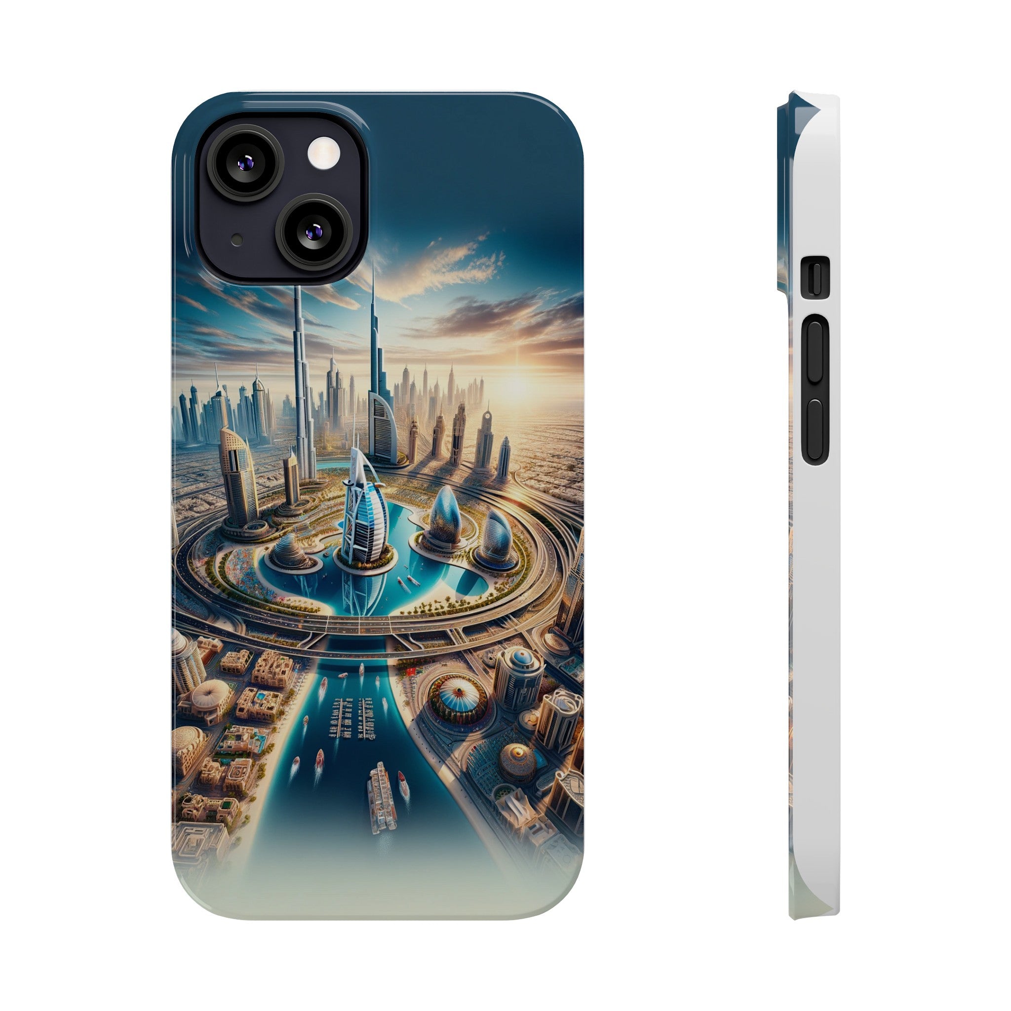 Dubai Dreams: Dein Handy-Cover in luxuriösem Glanz mit dem Design der Wahrzeichen Dubais wie z.B. Burj Khalifa oder dem Burj al Arab!