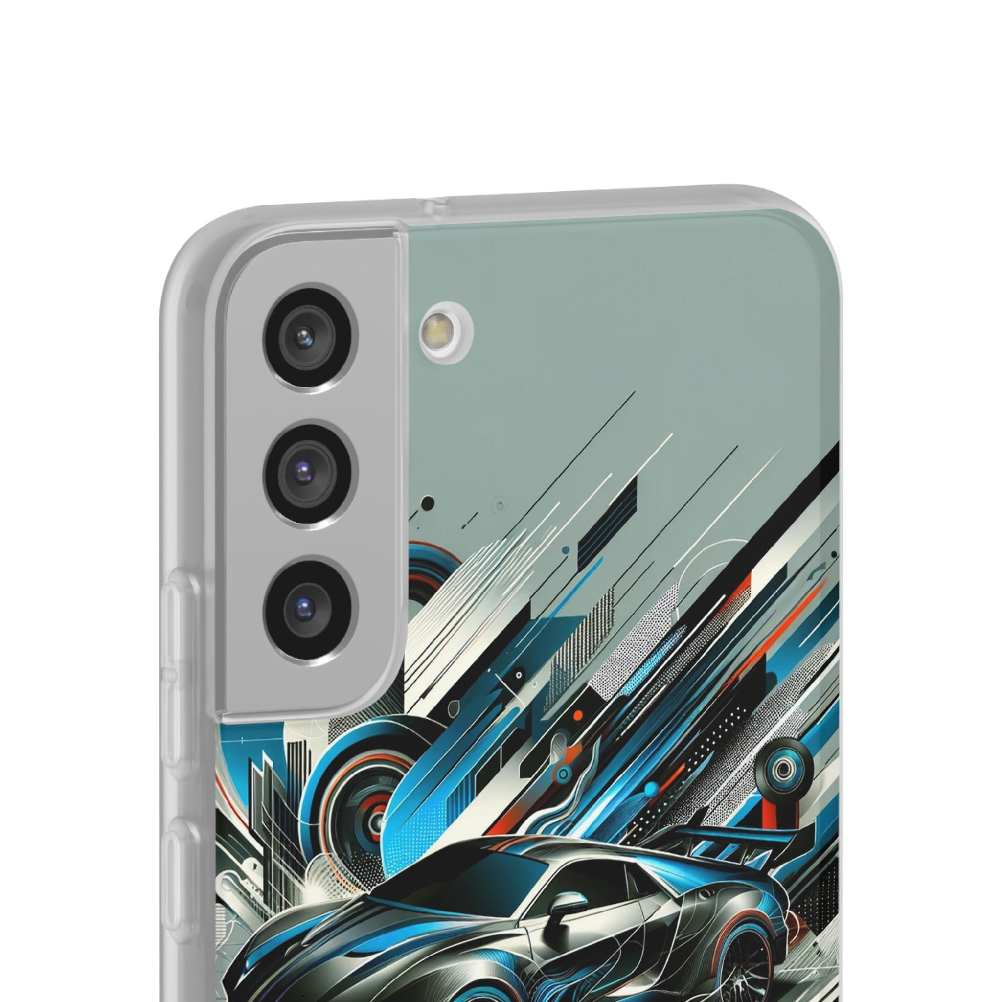 High-Speed Elegance: Sleek Futurism Car-Themed Handy - Cover