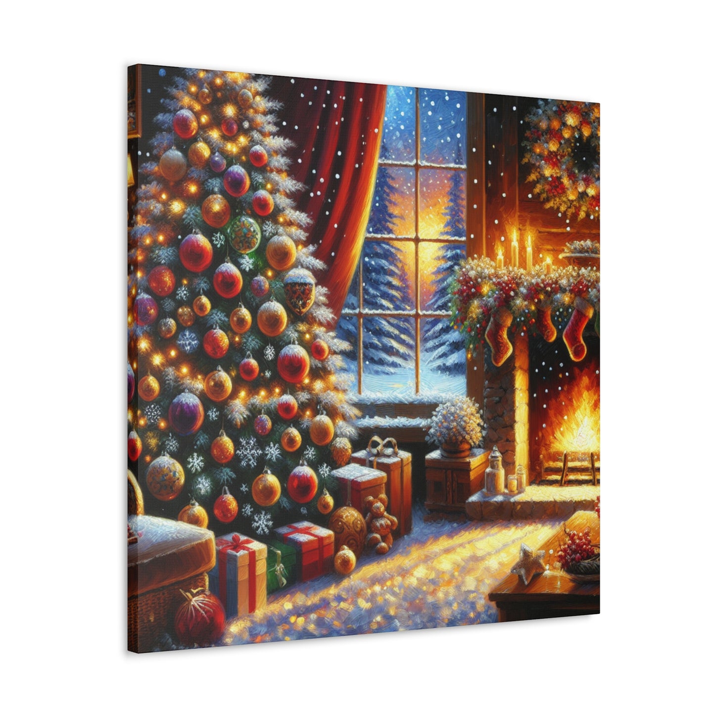Christmas is coming von "Sebastian Delacroix"   -Canvas -Wandgemälde