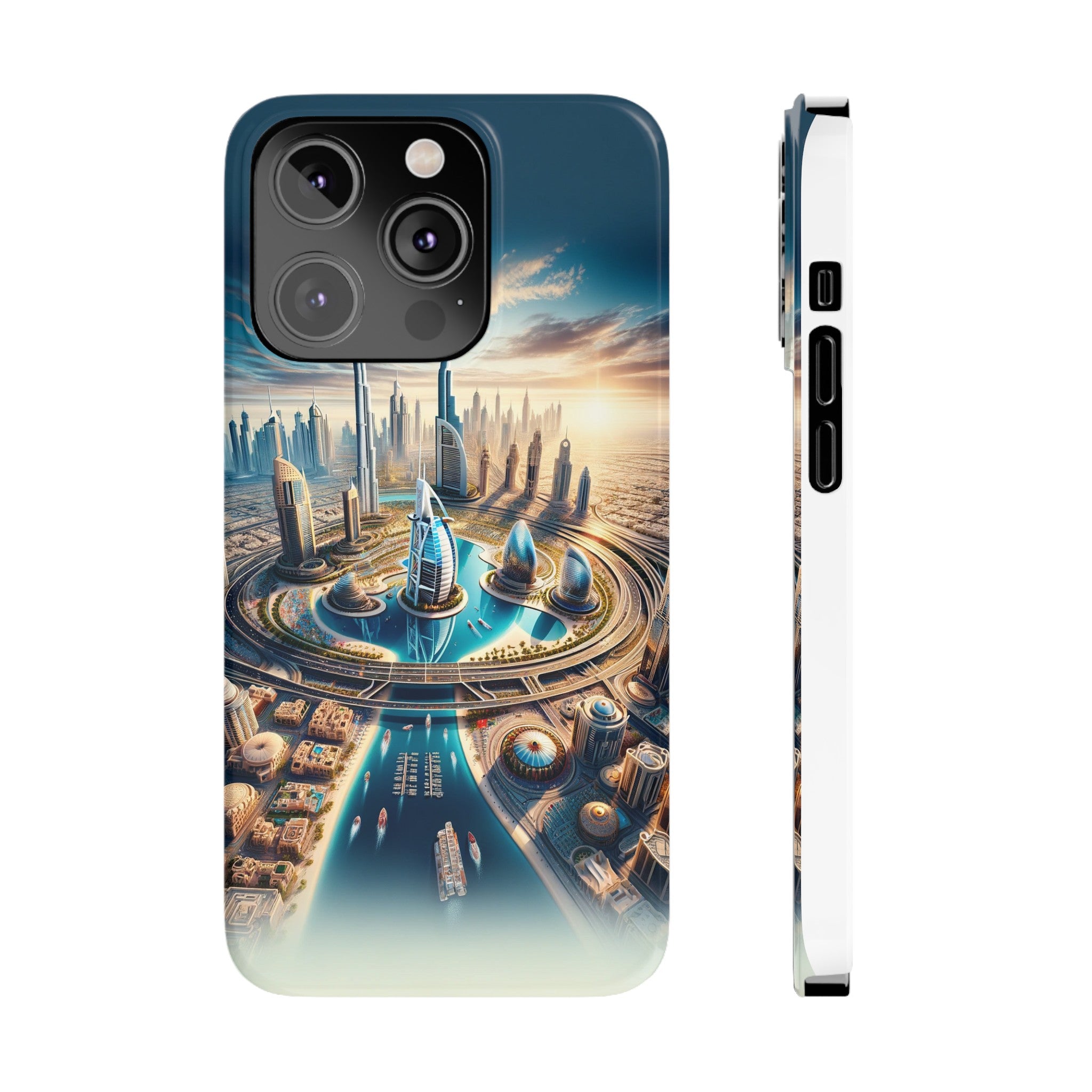 Dubai Dreams: Dein Handy-Cover in luxuriösem Glanz mit dem Design der Wahrzeichen Dubais wie z.B. Burj Khalifa oder dem Burj al Arab!