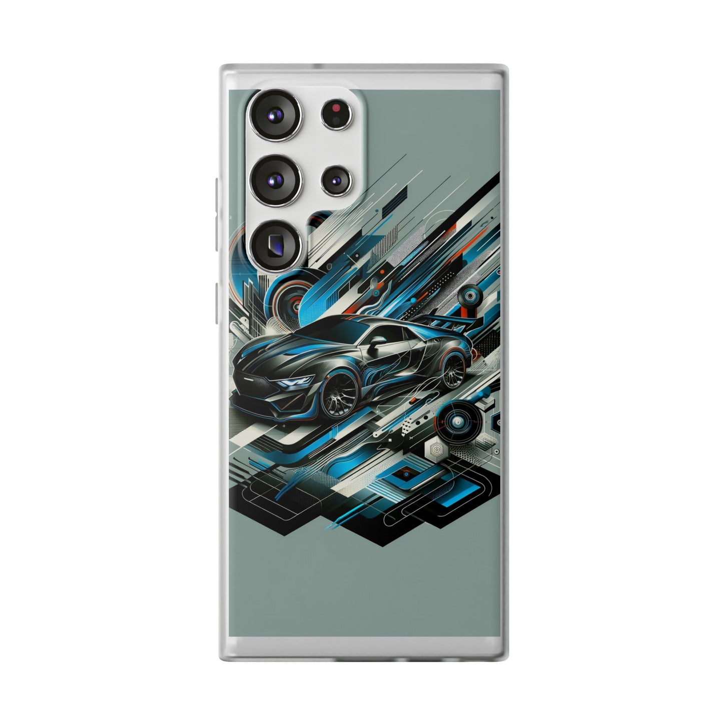 High-Speed Elegance: Sleek Futurism Car-Themed Handy - Cover