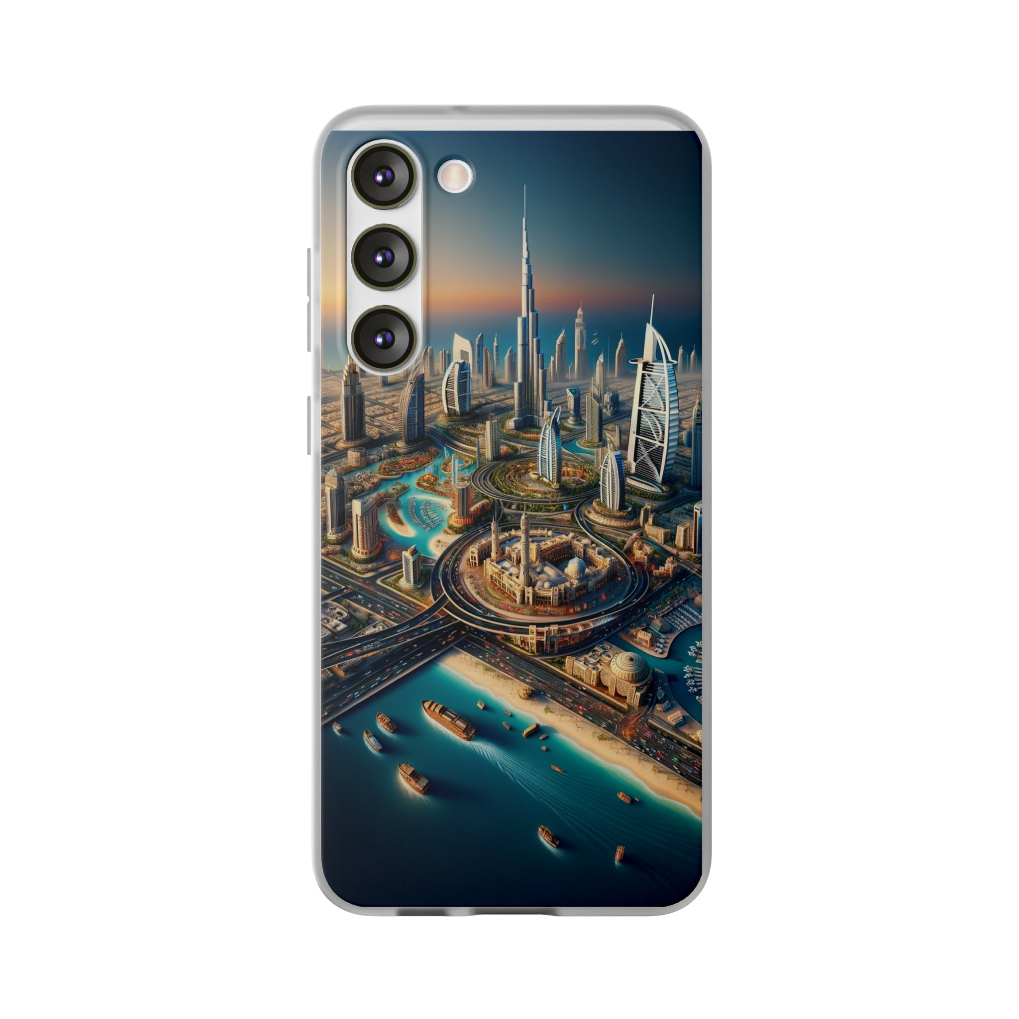 Dubai Dreams: Dein Handy-Cover in luxuriösem Glanz mit dem Design der Wahrzeichen Dubais wie z.B. Burj Khalifa oder dem Burj al Arab!