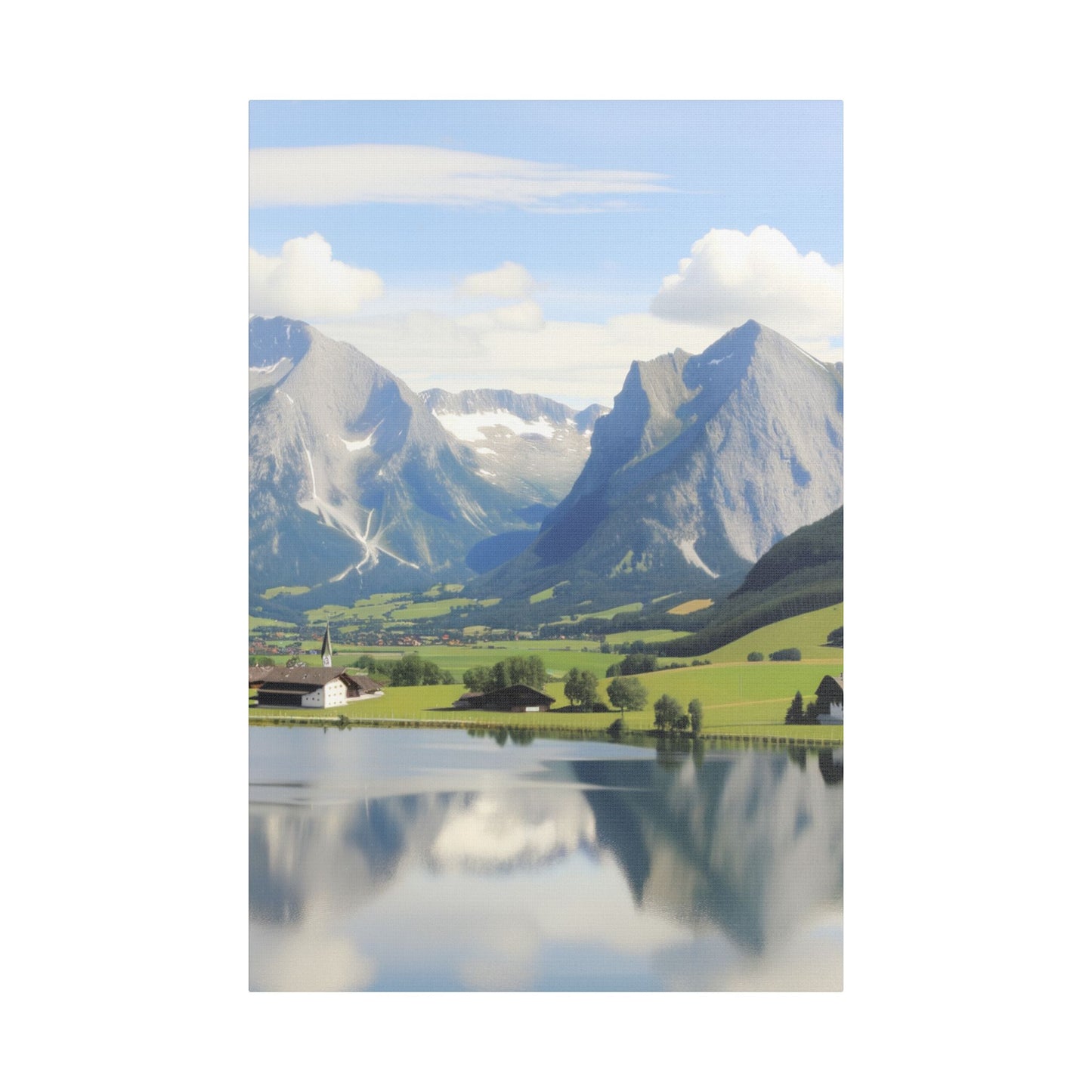 schöne Berglandschaft in der Schweiz    - Canvas   - Leinwandbild   -Wandbild