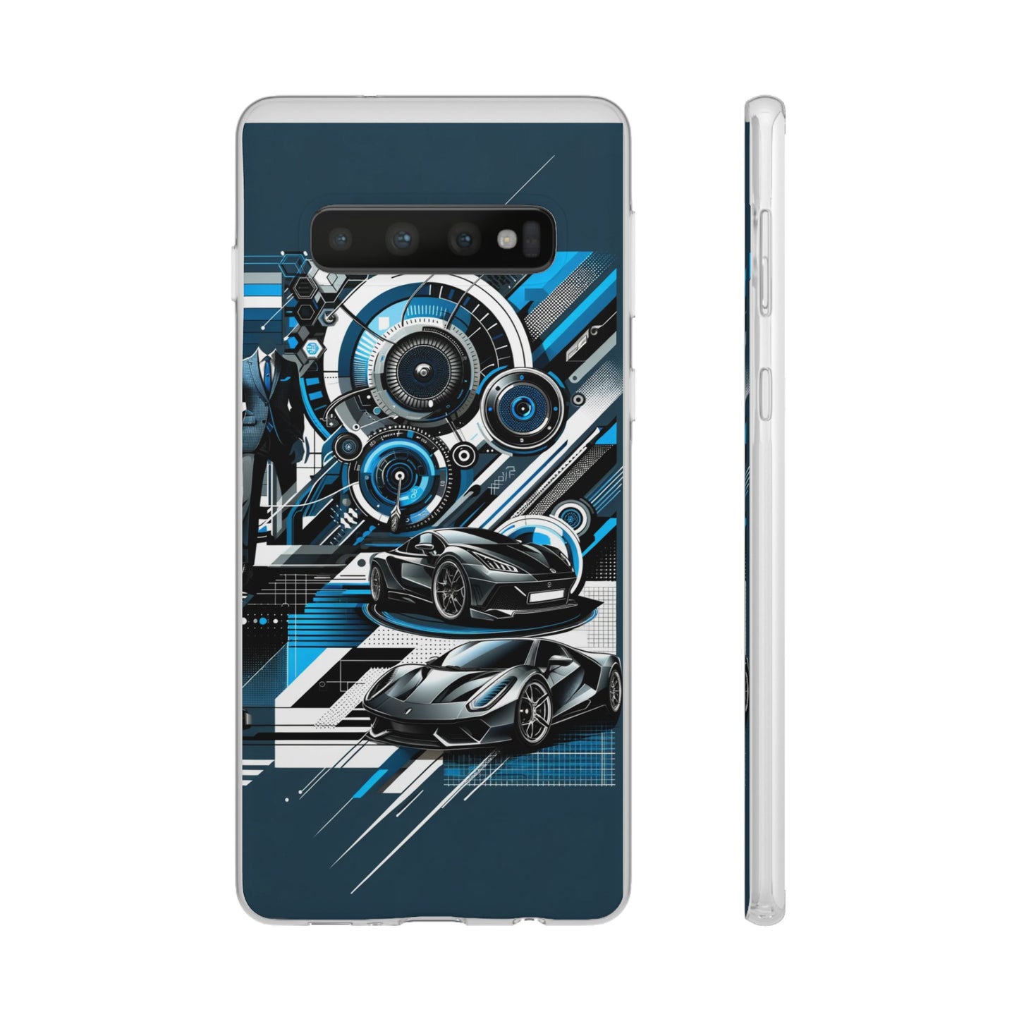 High-Speed Elegance: Sleek Futurism Car-Themed Handy - Cover