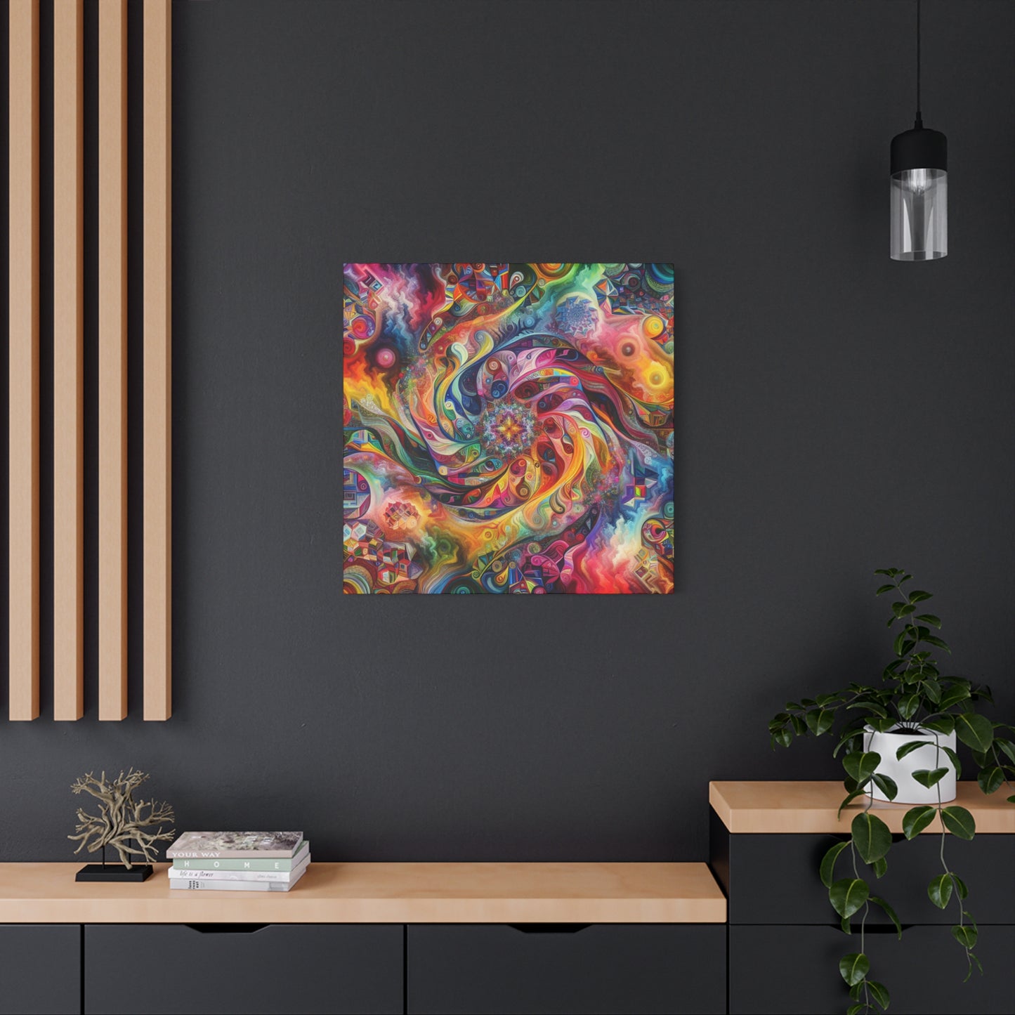Bunte Spirale von Alabaster Fenton Fields    -Canvas -Wandgemälde