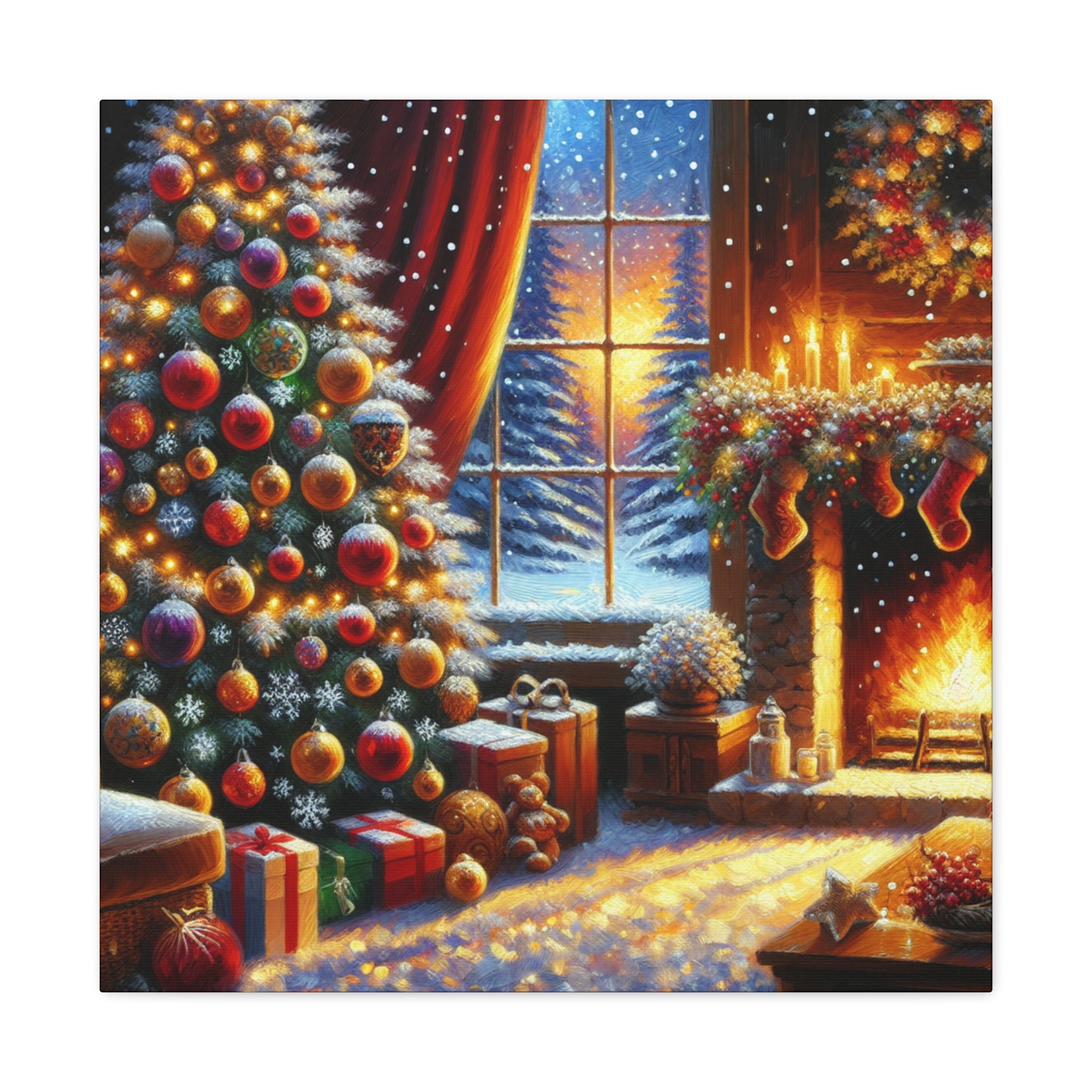 Christmas is coming von "Sebastian Delacroix"   -Canvas -Wandgemälde