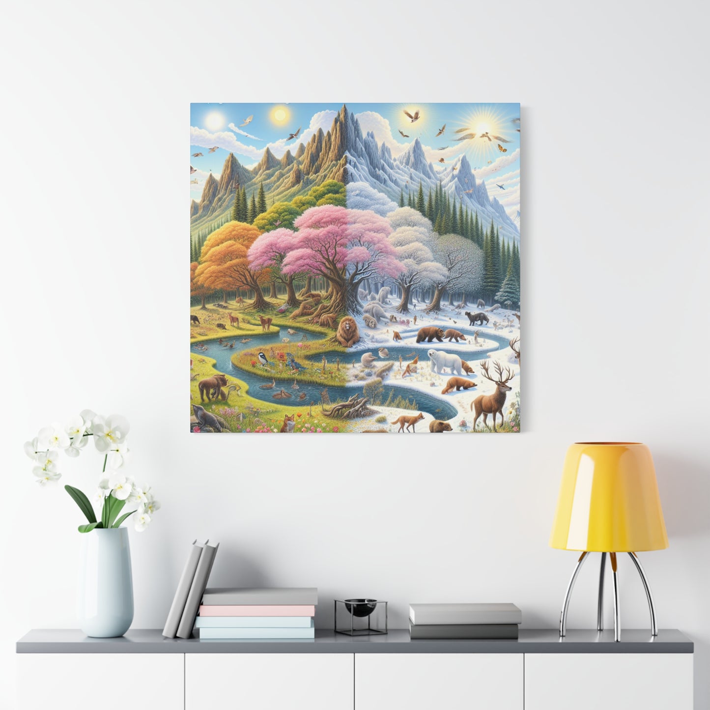 Die vier Jahreszeiten von Augustine Luminare       -Canvas -Wandgemälde