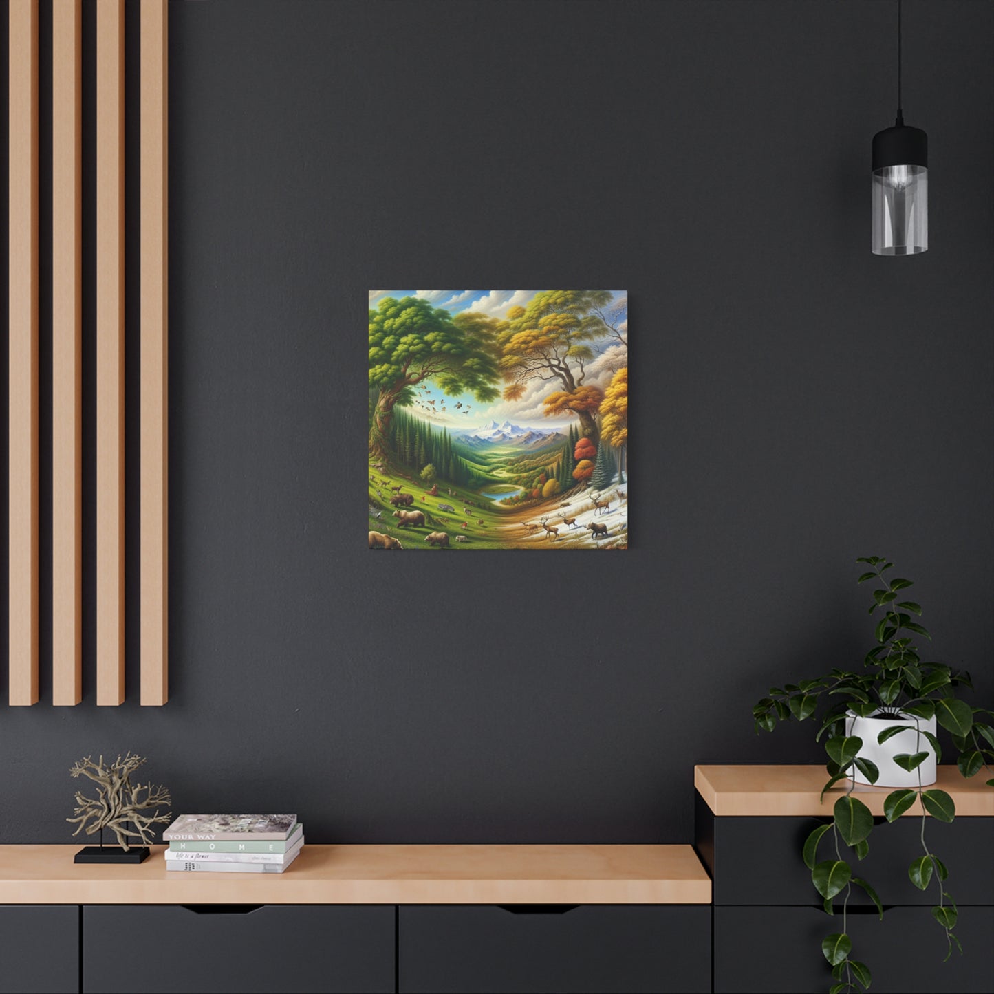 Der Wald lebt  von Sebastian Vermeer Gould    -Canvas -Wandgemälde