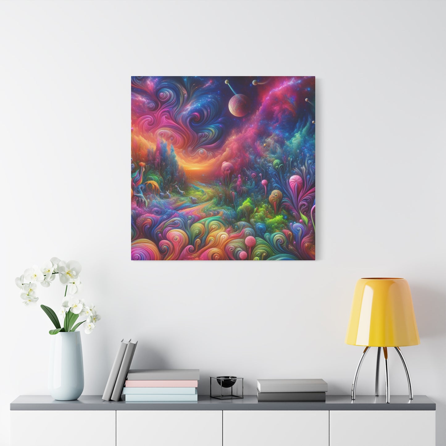 Wandgemälde von Theodore Auburnbrush   -Canvas-   -Trippy Painting-