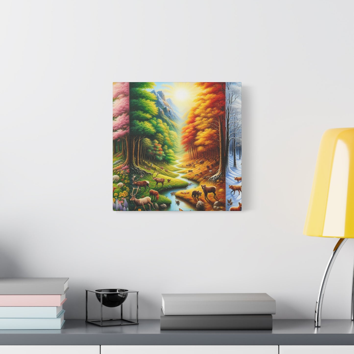 Tiere des Waldes von Benedict Rousseau Monet     -Canvas -Wandgemälde