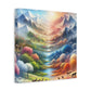 Wald und Berg von Evangeline Fairhurst      -Canvas   -Wandgemälde