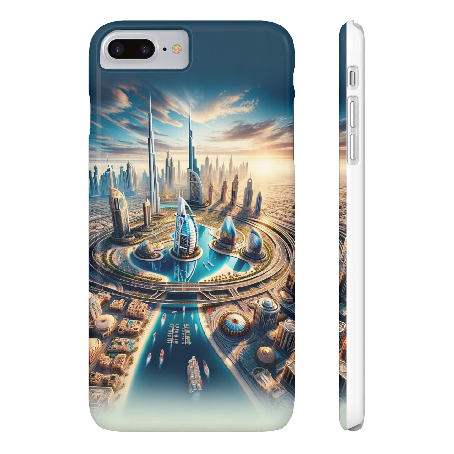 Dubai Dreams: Dein Handy-Cover in luxuriösem Glanz mit dem Design der Wahrzeichen Dubais wie z.B. Burj Khalifa oder dem Burj al Arab!
