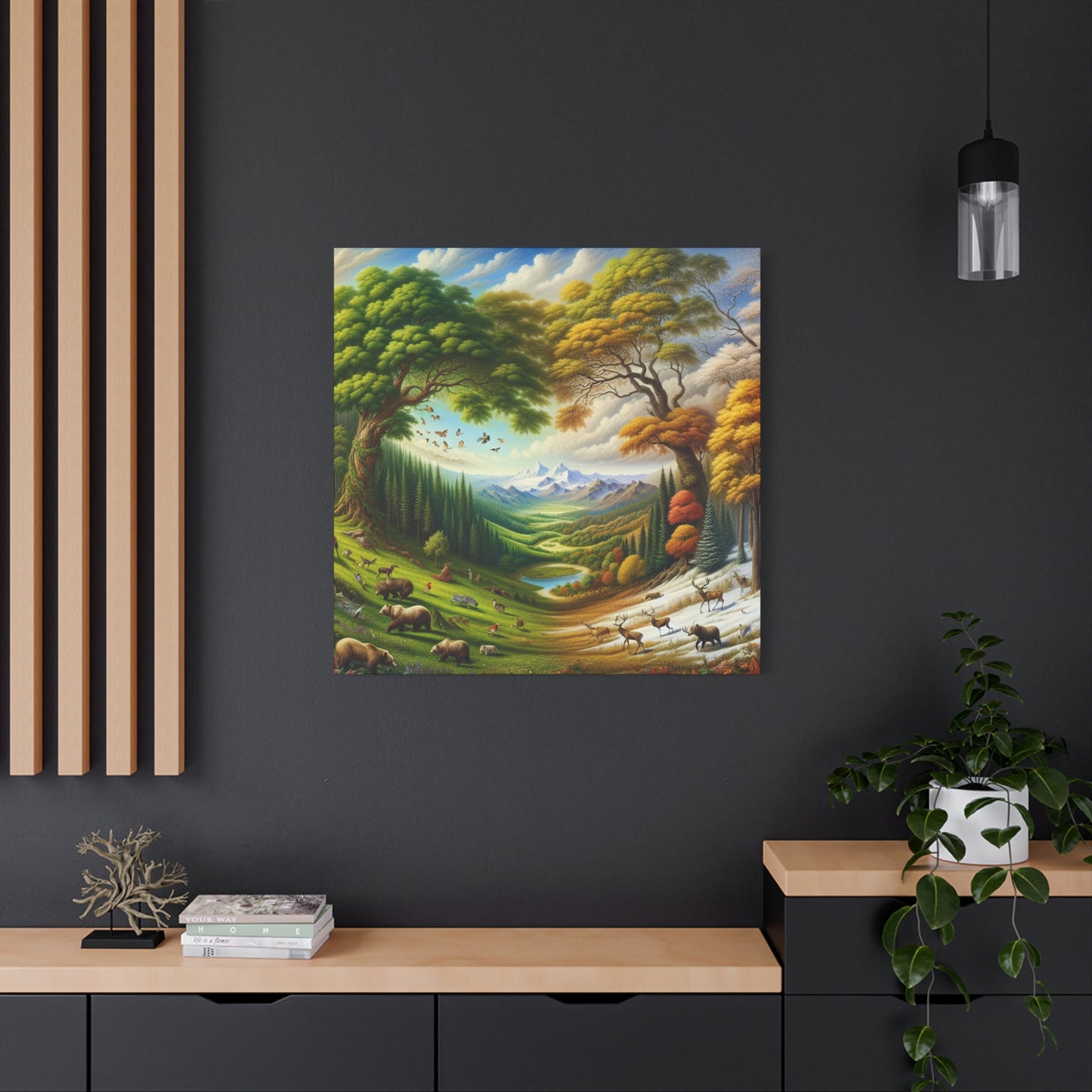 Der Wald lebt  von Sebastian Vermeer Gould    -Canvas -Wandgemälde