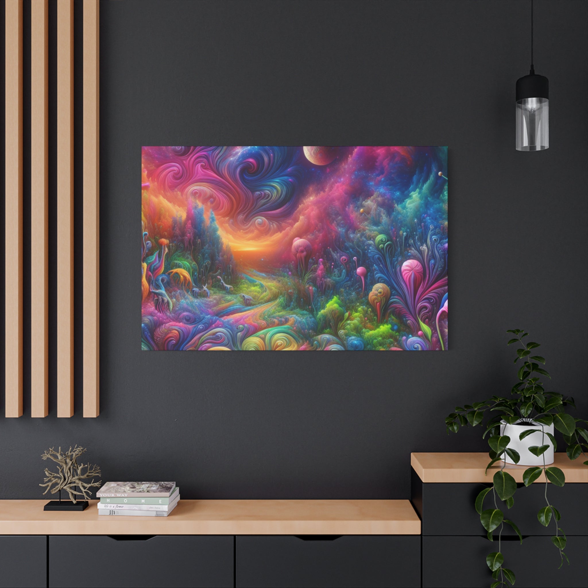 Wandgemälde von Theodore Auburnbrush   -Canvas-   -Trippy Painting-