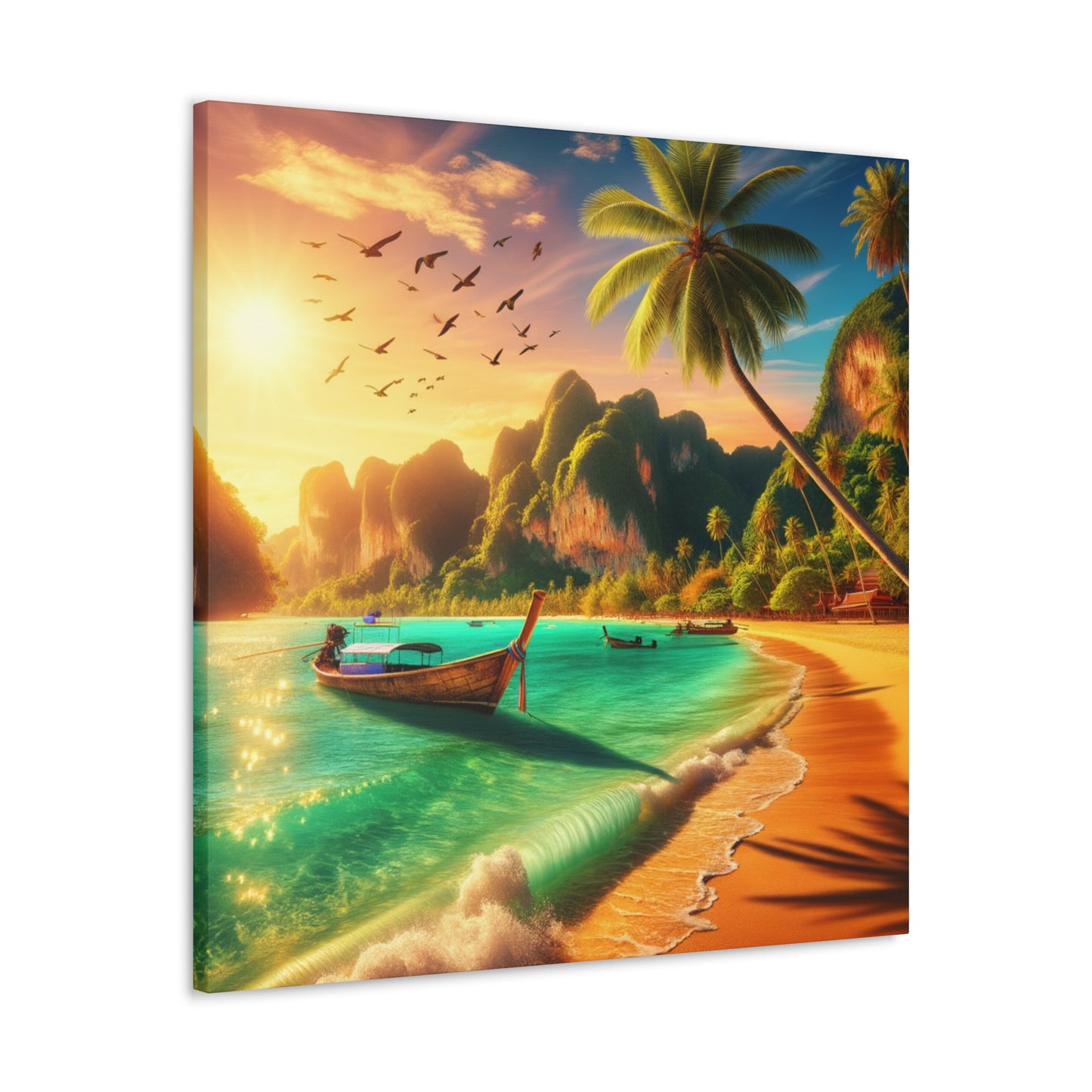 Entdecke die Schönheit Thailands: Atemberaubende Strand- und Meereslandschaften für dein Zuhause       - Canvas  - Wandbild