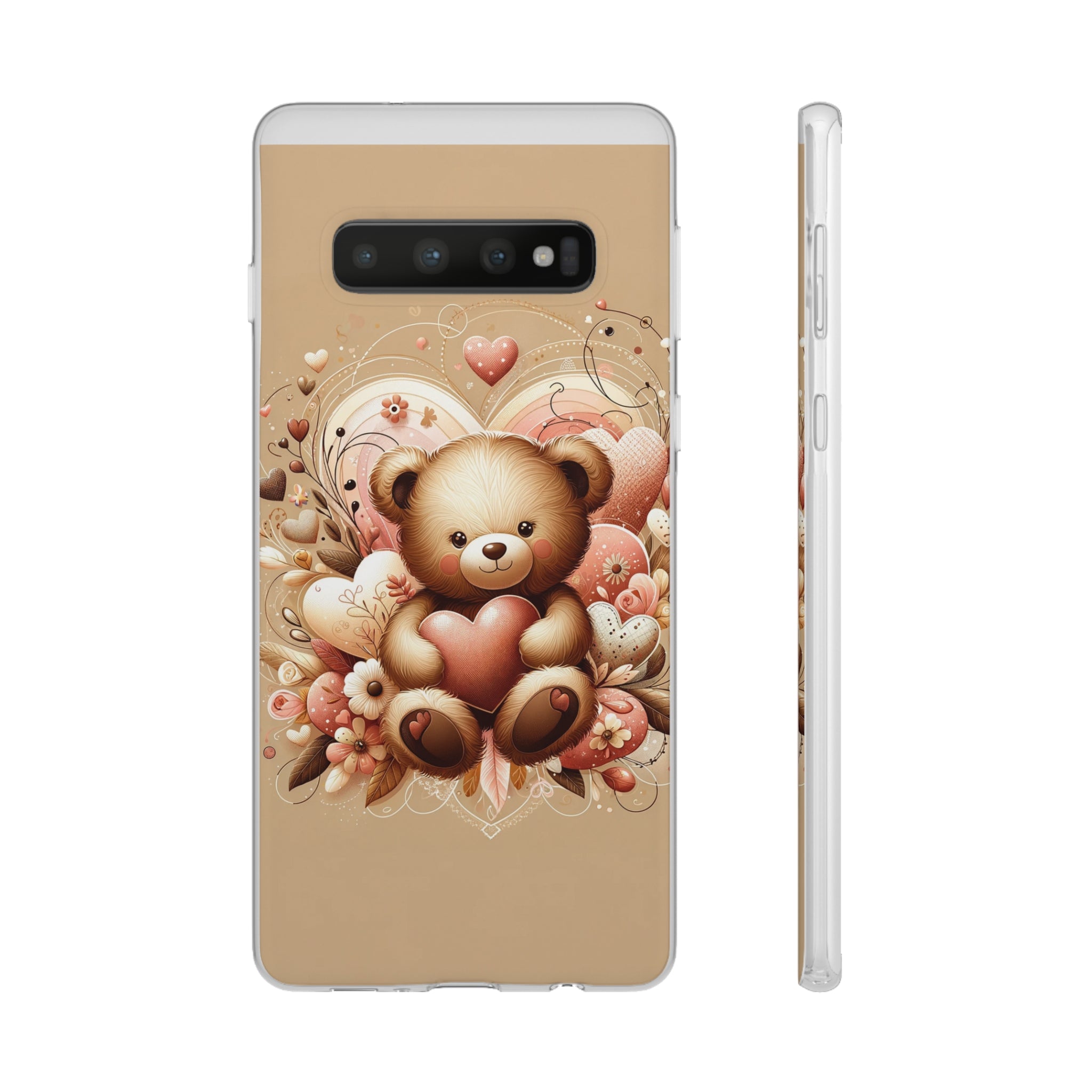 Herzenswärme: Niedlicher Teddybär mit Liebe Handy-Cover   -für verliebte und die es werden möchten