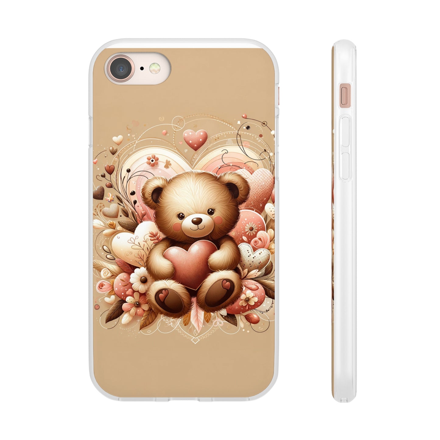Herzenswärme: Niedlicher Teddybär mit Liebe Handy-Cover   -für verliebte und die es werden möchten