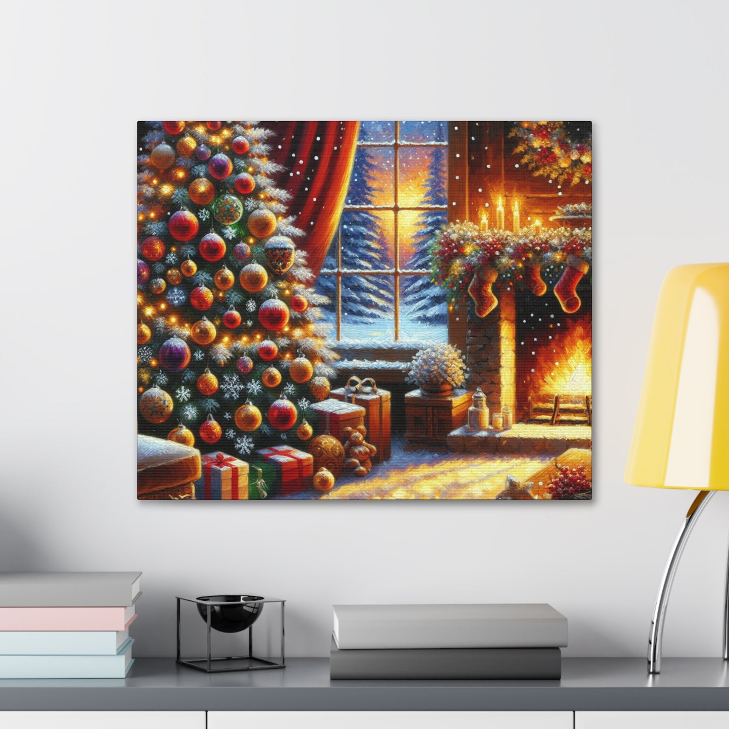 Christmas is coming von "Sebastian Delacroix"   -Canvas -Wandgemälde