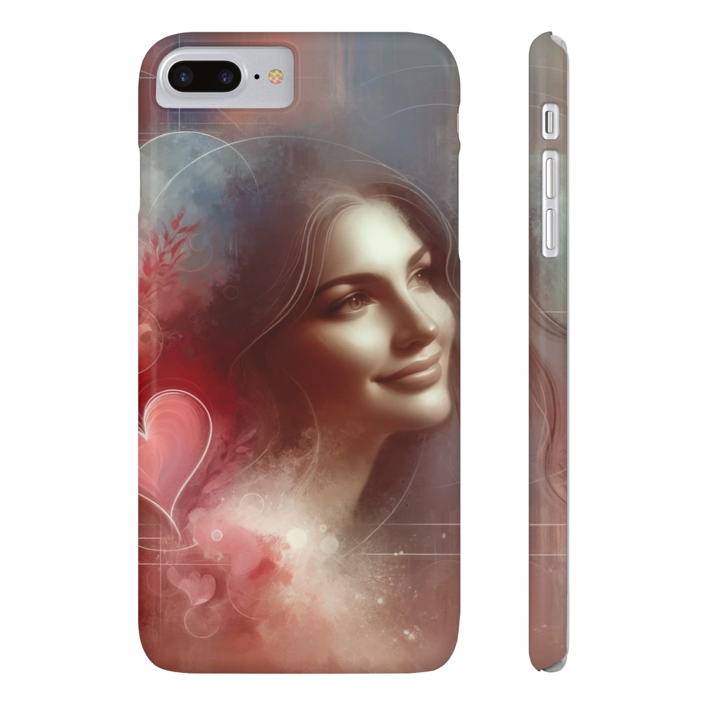 Herzensflüstern: Verzauberte Liebesmuse Handy - Cover - eine verliebte Frau