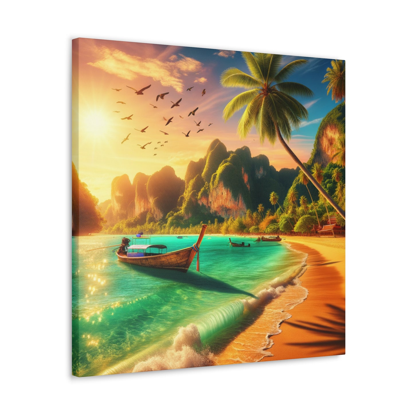 Entdecke die Schönheit Thailands: Atemberaubende Strand- und Meereslandschaften für dein Zuhause       - Canvas  - Wandbild