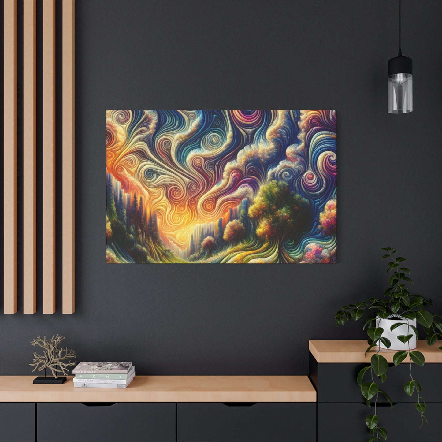 bebender Himmel von Edgar Bellefontaine    -Canvas -Wandgemälde