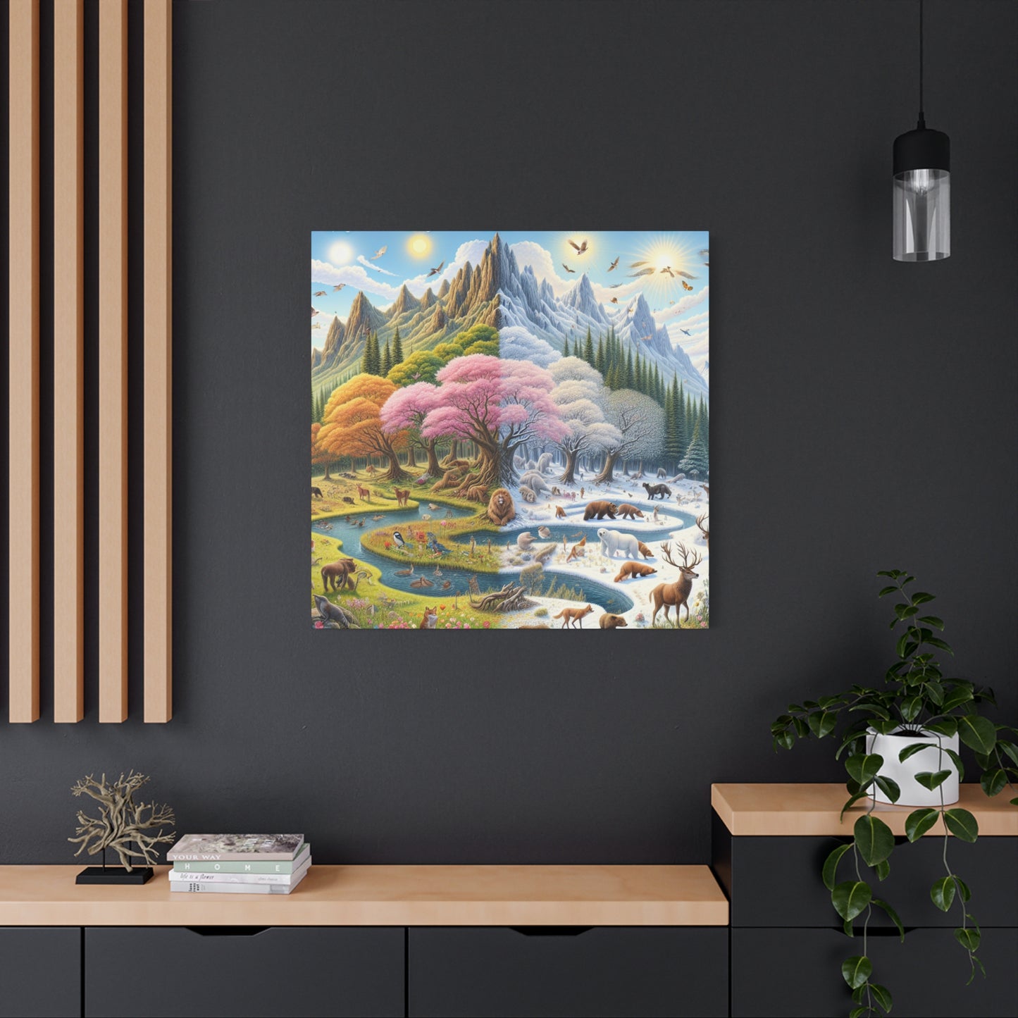 Die vier Jahreszeiten von Augustine Luminare       -Canvas -Wandgemälde