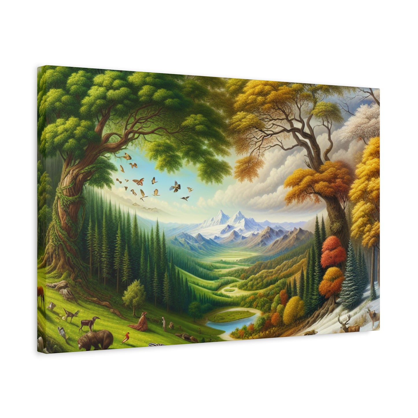 Der Wald lebt  von Sebastian Vermeer Gould    -Canvas -Wandgemälde