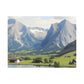 schöne Berglandschaft in der Schweiz    - Canvas   - Leinwandbild   -Wandbild
