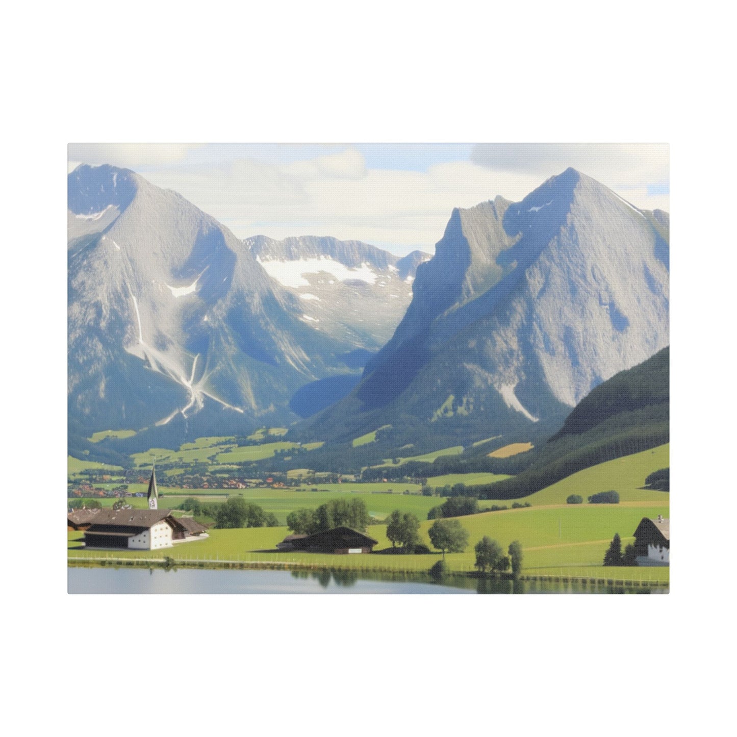 schöne Berglandschaft in der Schweiz    - Canvas   - Leinwandbild   -Wandbild