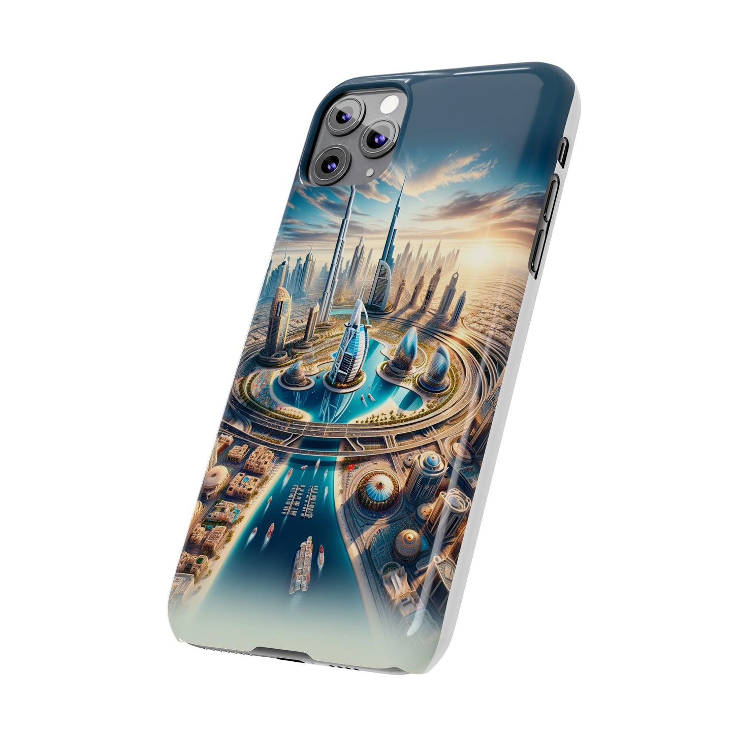 Dubai Dreams: Dein Handy-Cover in luxuriösem Glanz mit dem Design der Wahrzeichen Dubais wie z.B. Burj Khalifa oder dem Burj al Arab!