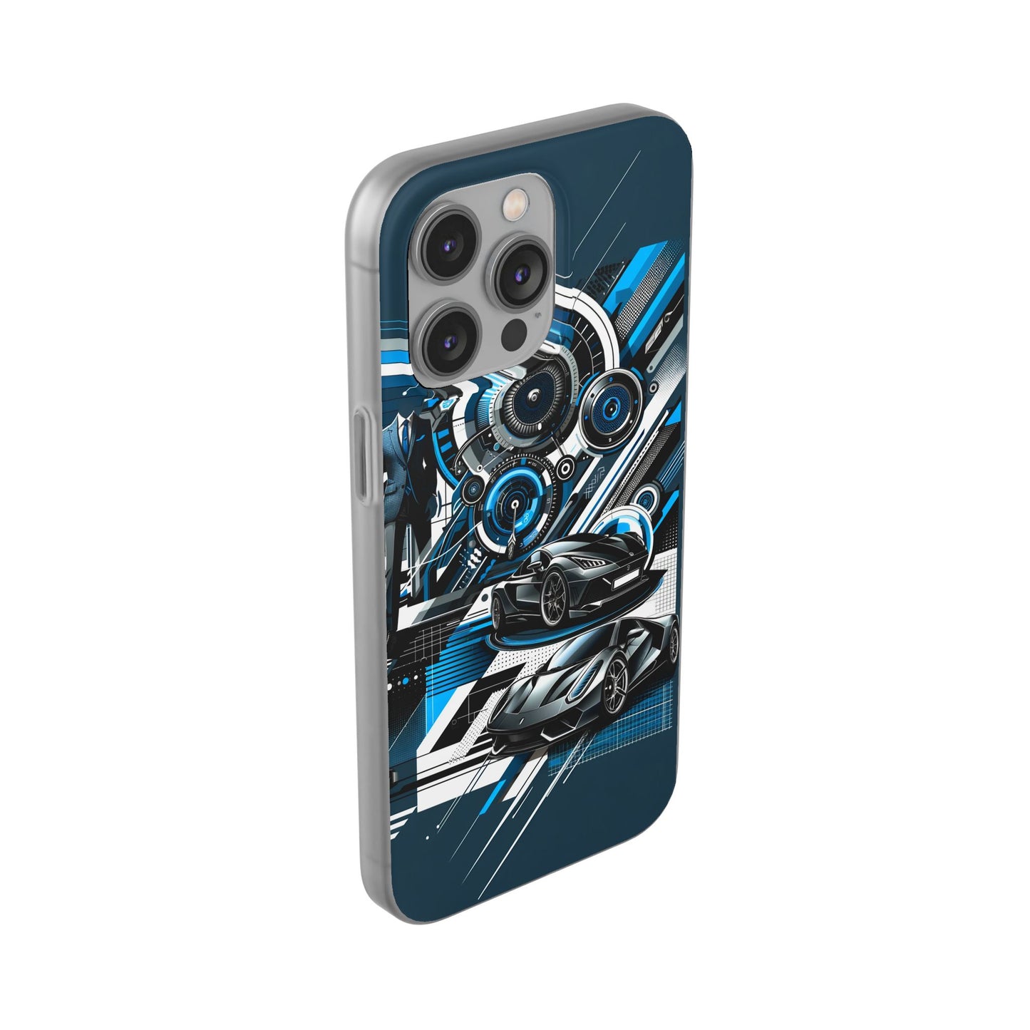 High-Speed Elegance: Sleek Futurism Car-Themed Handy - Cover