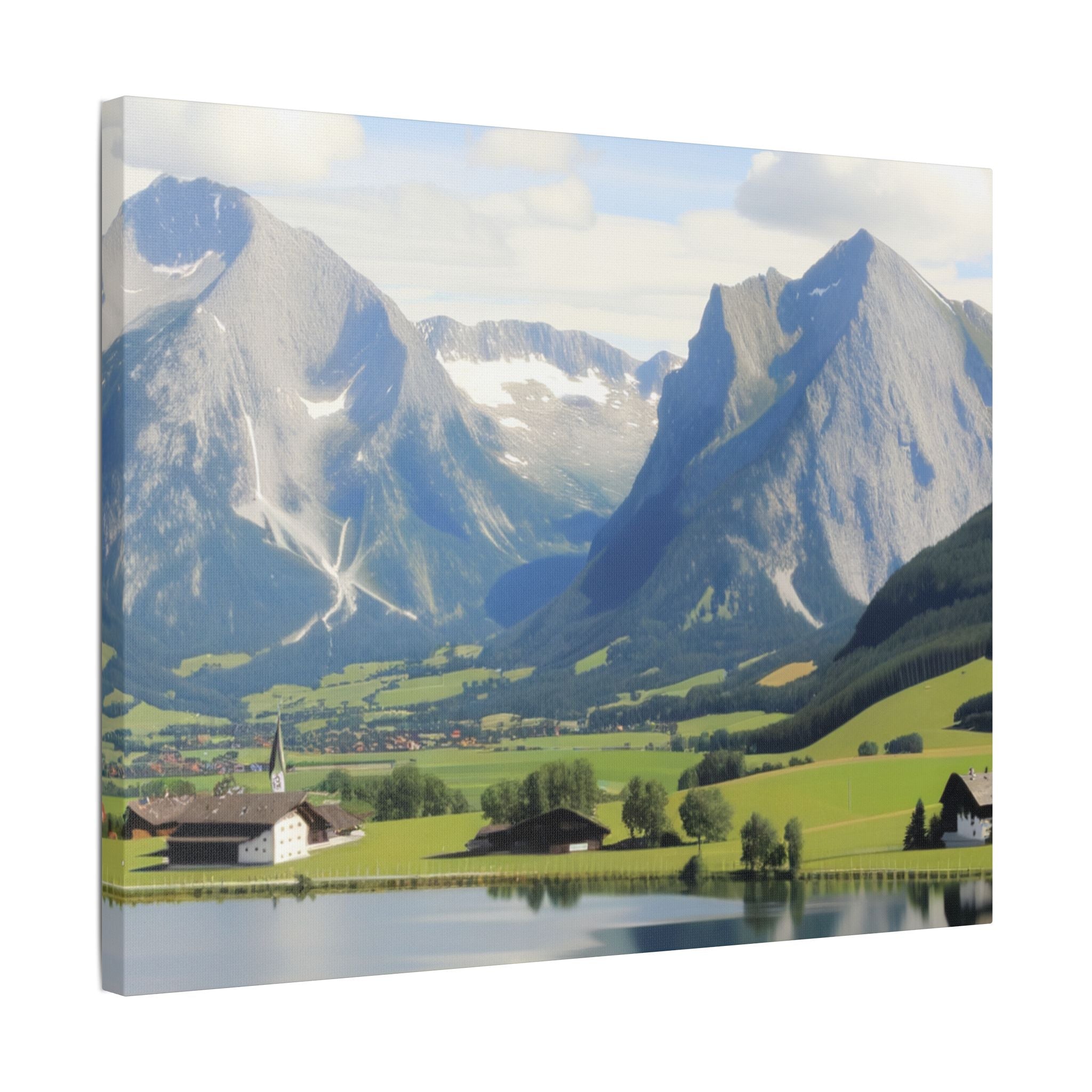 schöne Berglandschaft in der Schweiz    - Canvas   - Leinwandbild   -Wandbild