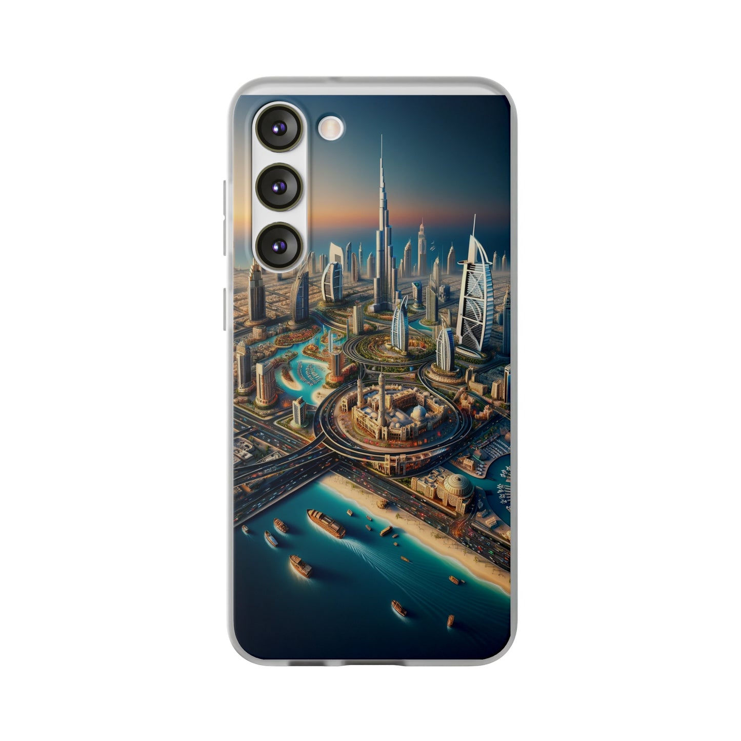 Dubai Dreams: Dein Handy-Cover in luxuriösem Glanz mit dem Design der Wahrzeichen Dubais wie z.B. Burj Khalifa oder dem Burj al Arab!
