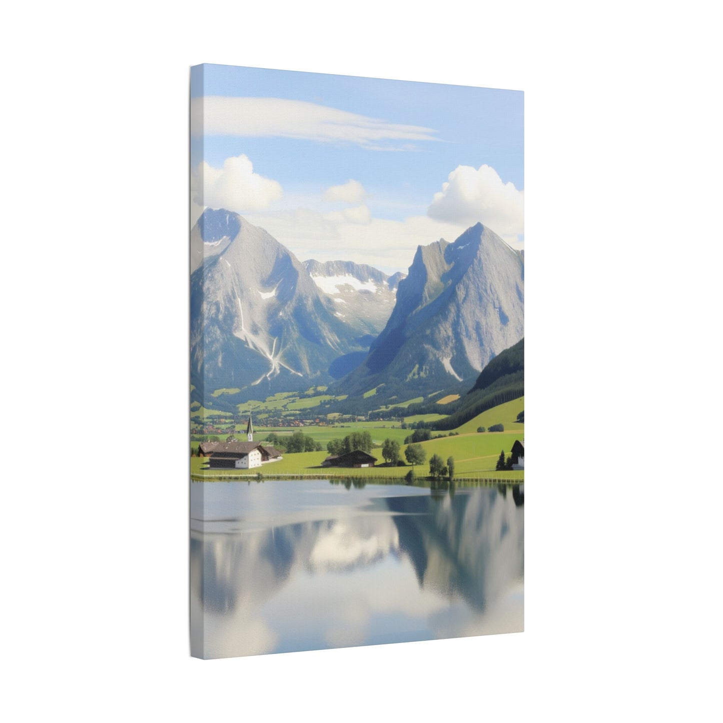 schöne Berglandschaft in der Schweiz    - Canvas   - Leinwandbild   -Wandbild