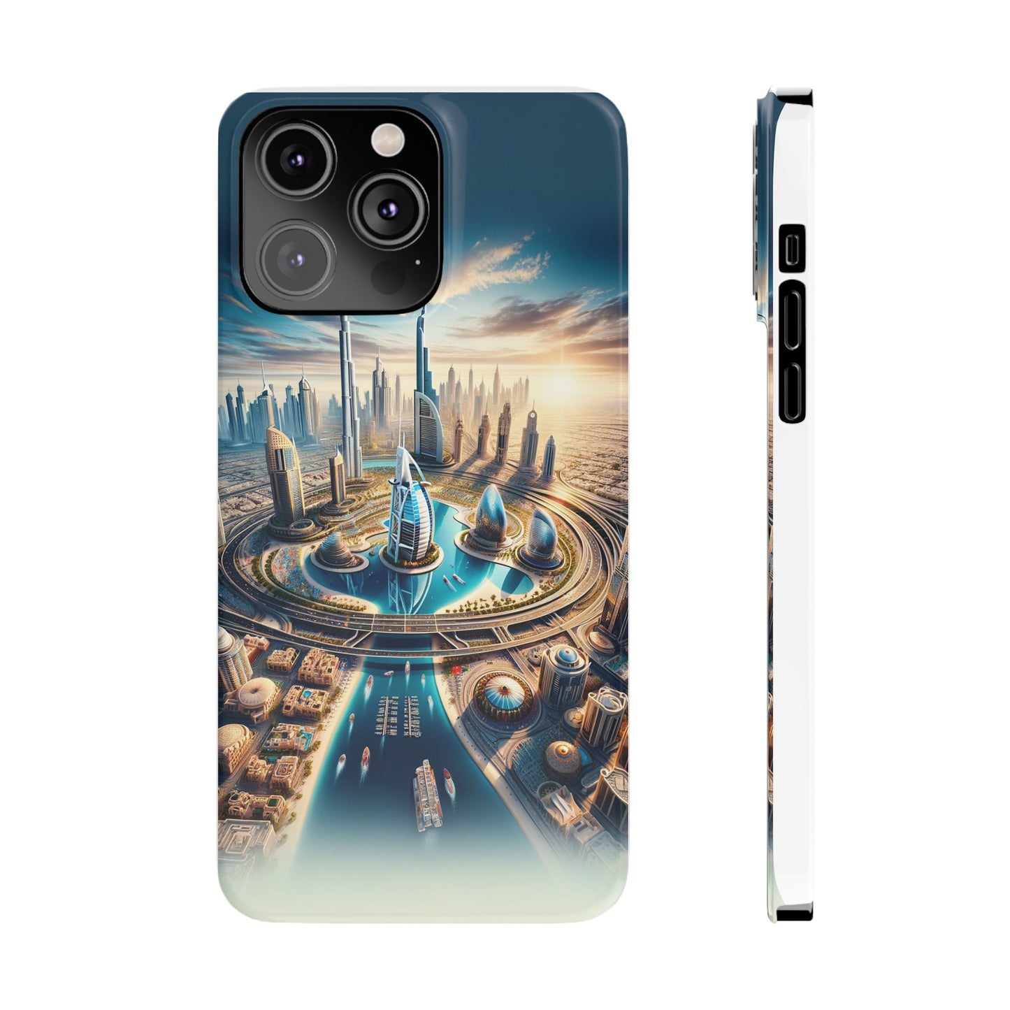 Dubai Dreams: Dein Handy-Cover in luxuriösem Glanz mit dem Design der Wahrzeichen Dubais wie z.B. Burj Khalifa oder dem Burj al Arab!