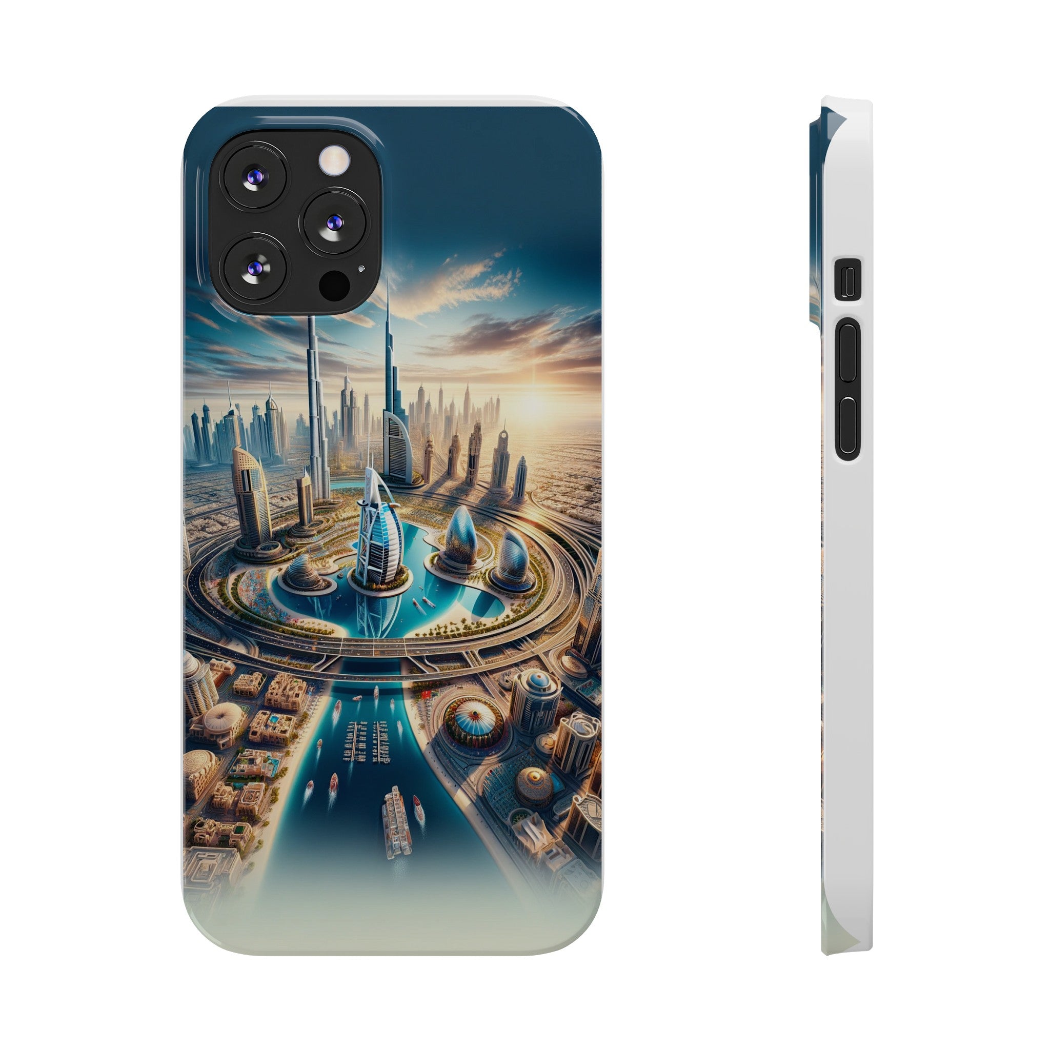 Dubai Dreams: Dein Handy-Cover in luxuriösem Glanz mit dem Design der Wahrzeichen Dubais wie z.B. Burj Khalifa oder dem Burj al Arab!