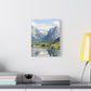 schöne Berglandschaft in der Schweiz    - Canvas   - Leinwandbild   -Wandbild