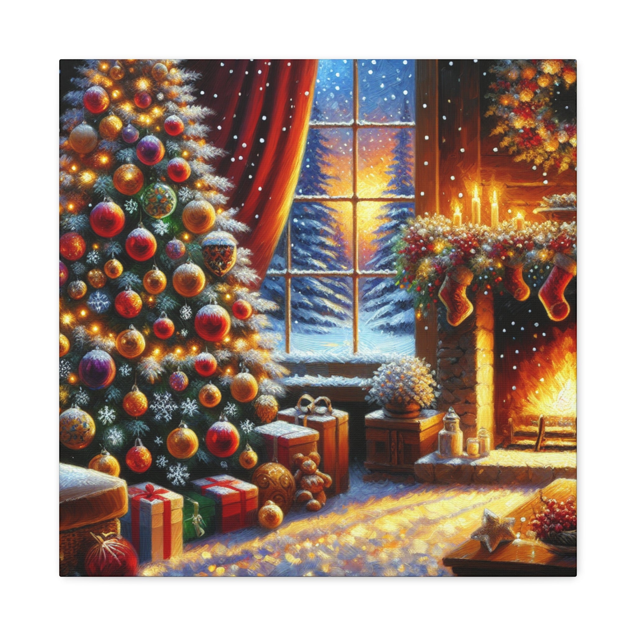 Christmas is coming von "Sebastian Delacroix"   -Canvas -Wandgemälde