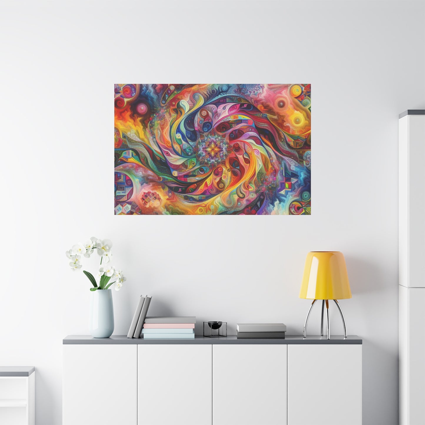 Bunte Spirale von Alabaster Fenton Fields    -Canvas -Wandgemälde