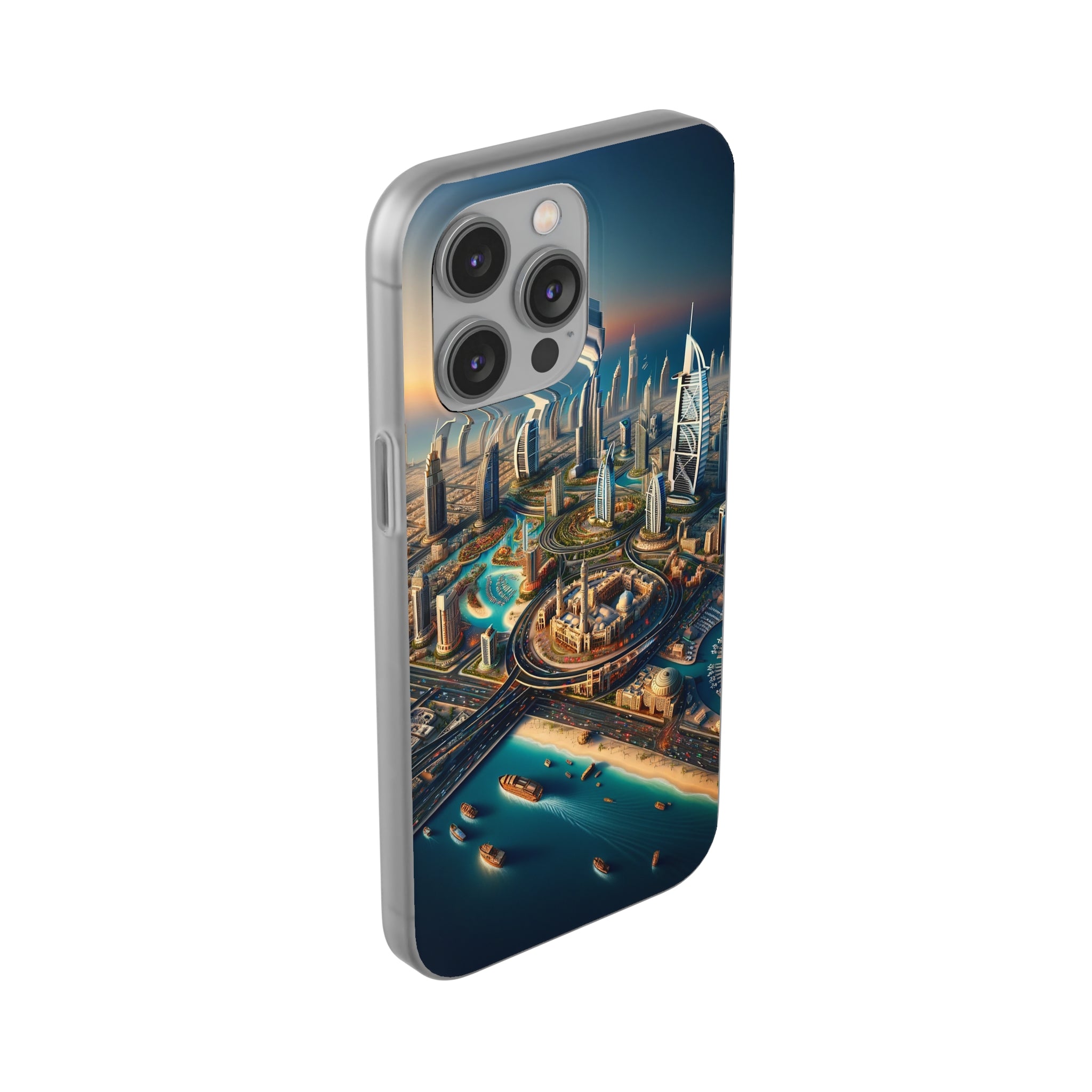 Dubai Dreams: Dein Handy-Cover in luxuriösem Glanz mit dem Design der Wahrzeichen Dubais wie z.B. Burj Khalifa oder dem Burj al Arab!