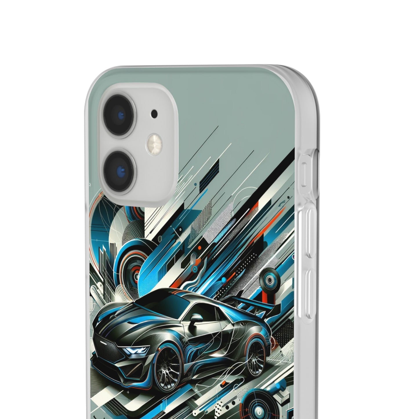 High-Speed Elegance: Sleek Futurism Car-Themed Handy - Cover