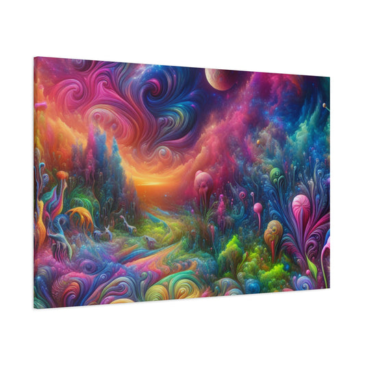 Wandgemälde von Theodore Auburnbrush   -Canvas-   -Trippy Painting-