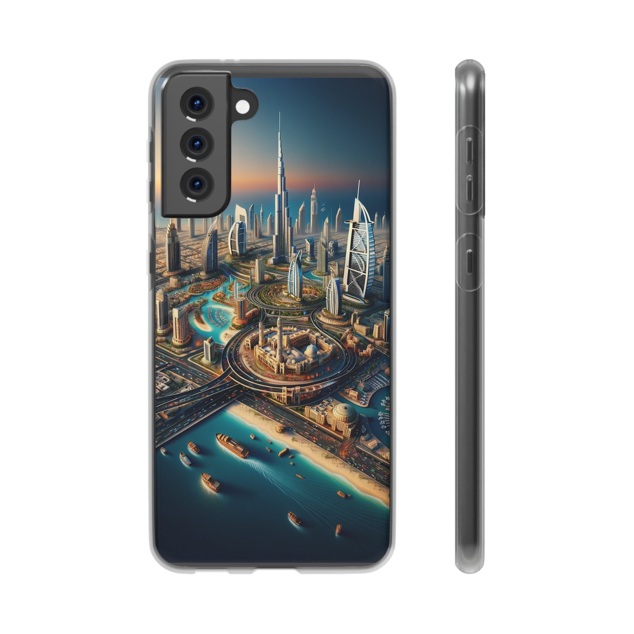 Dubai Dreams: Dein Handy-Cover in luxuriösem Glanz mit dem Design der Wahrzeichen Dubais wie z.B. Burj Khalifa oder dem Burj al Arab!