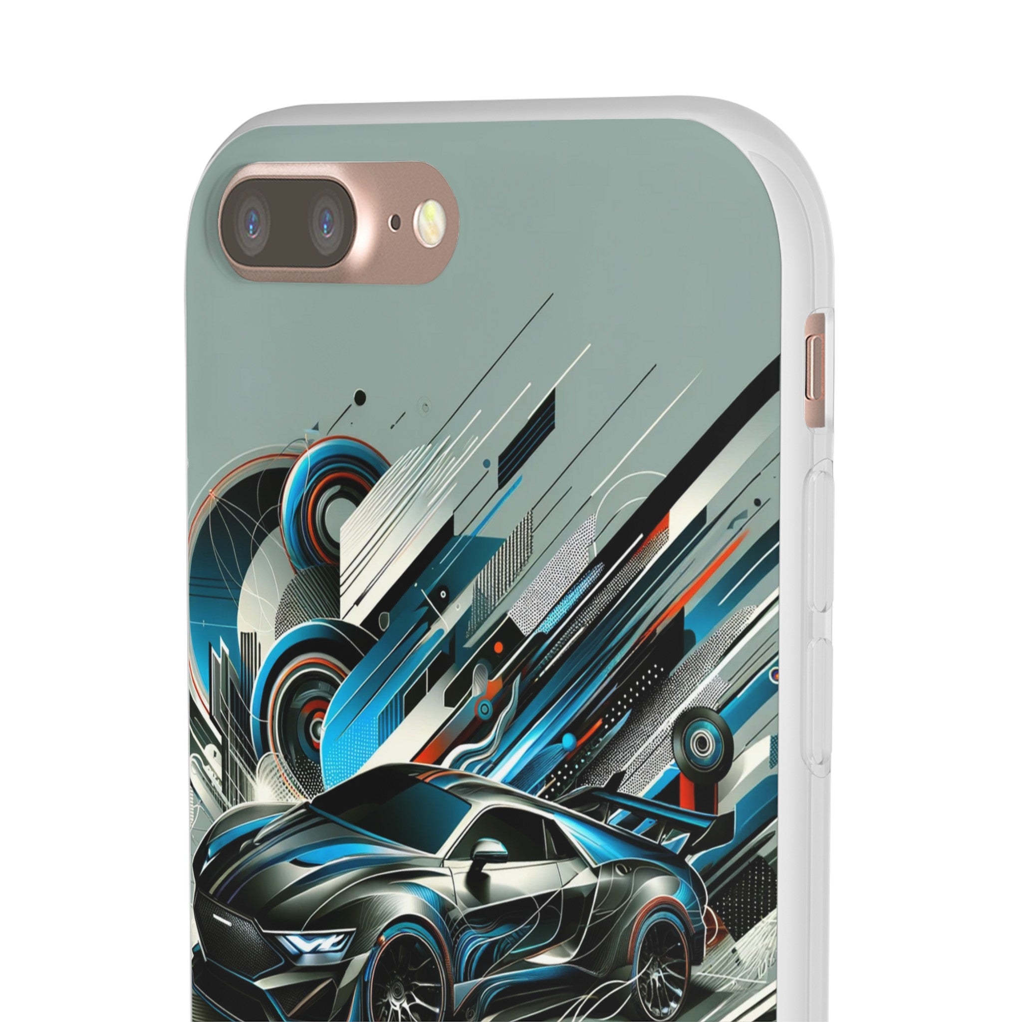 High-Speed Elegance: Sleek Futurism Car-Themed Handy - Cover