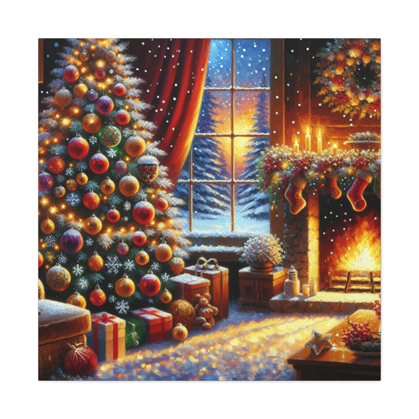 Christmas is coming von "Sebastian Delacroix"   -Canvas -Wandgemälde