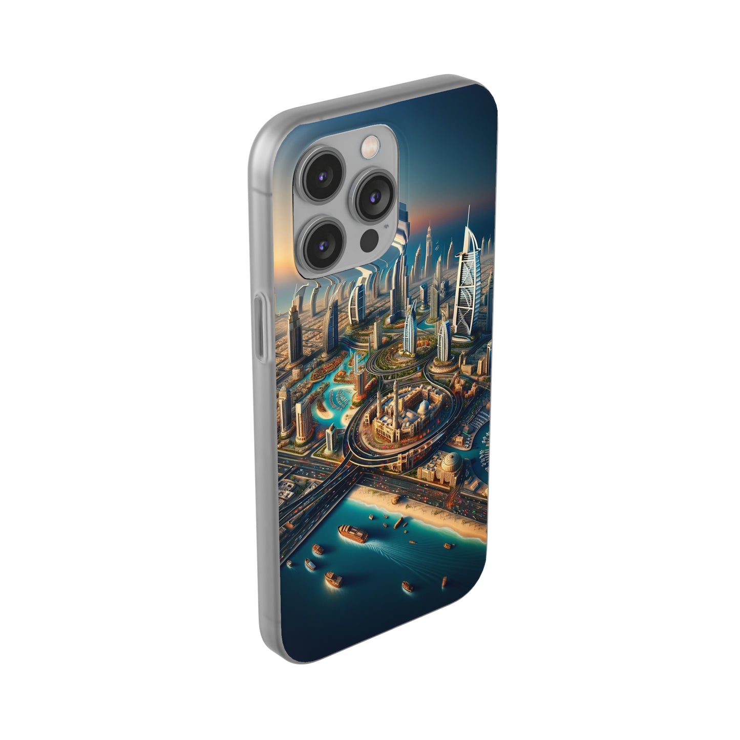 Dubai Dreams: Dein Handy-Cover in luxuriösem Glanz mit dem Design der Wahrzeichen Dubais wie z.B. Burj Khalifa oder dem Burj al Arab!