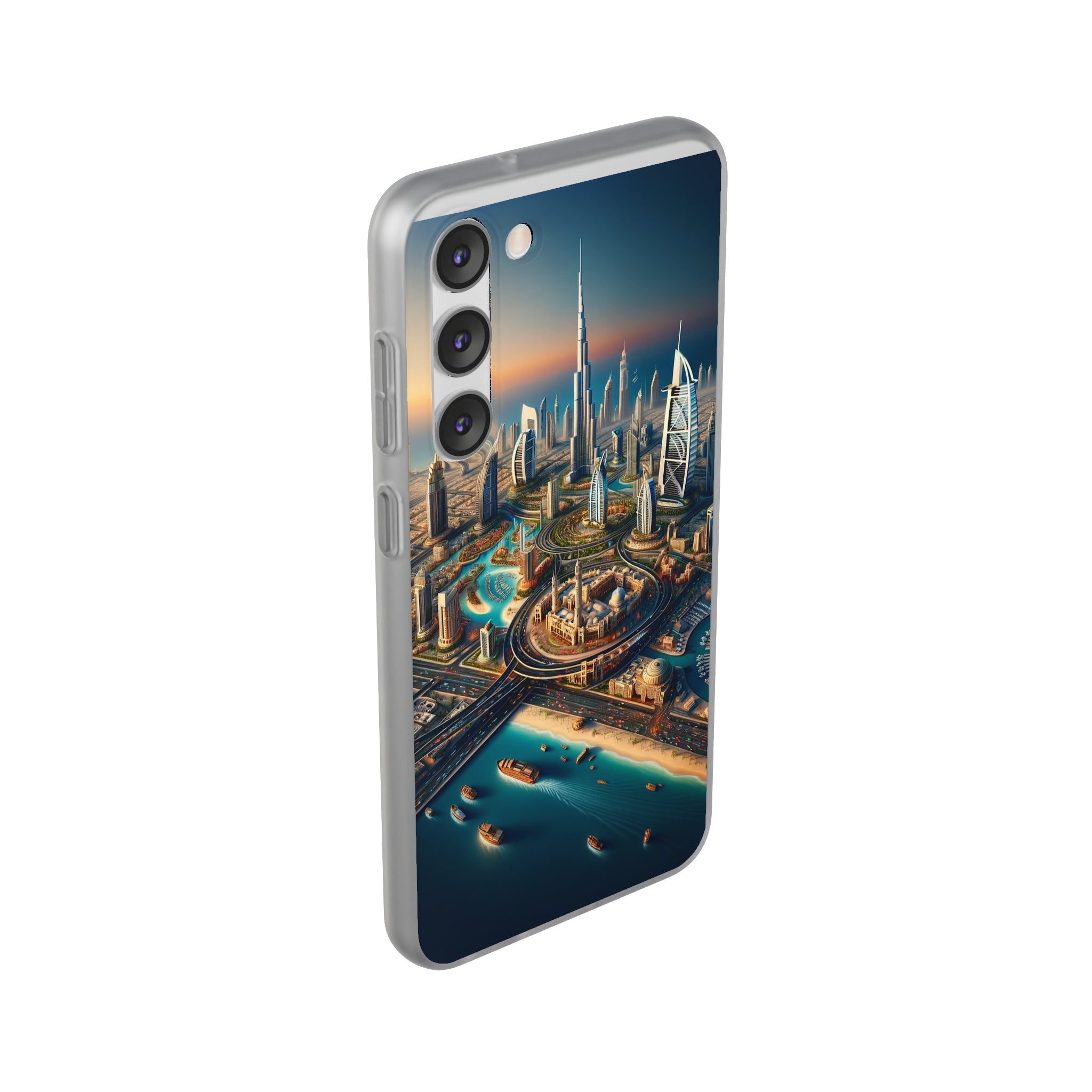 Dubai Dreams: Dein Handy-Cover in luxuriösem Glanz mit dem Design der Wahrzeichen Dubais wie z.B. Burj Khalifa oder dem Burj al Arab!