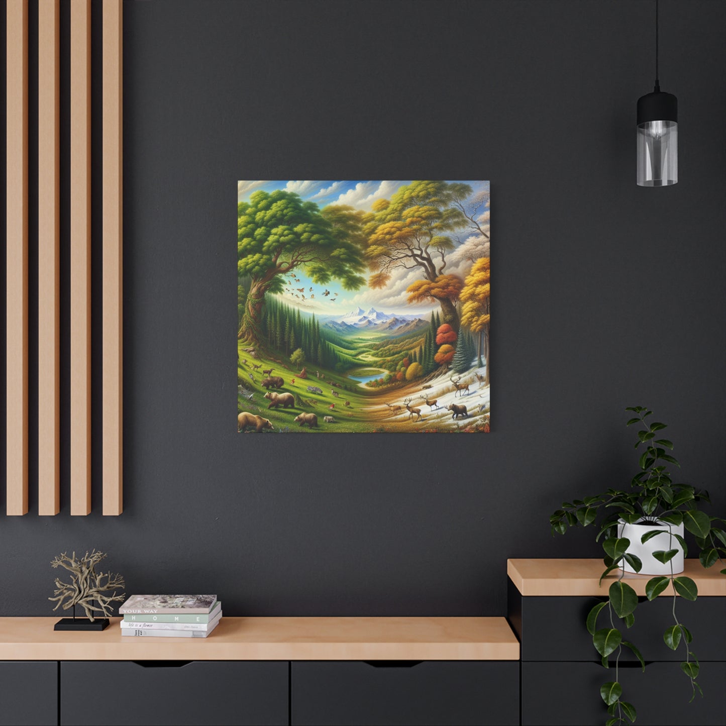 Der Wald lebt  von Sebastian Vermeer Gould    -Canvas -Wandgemälde