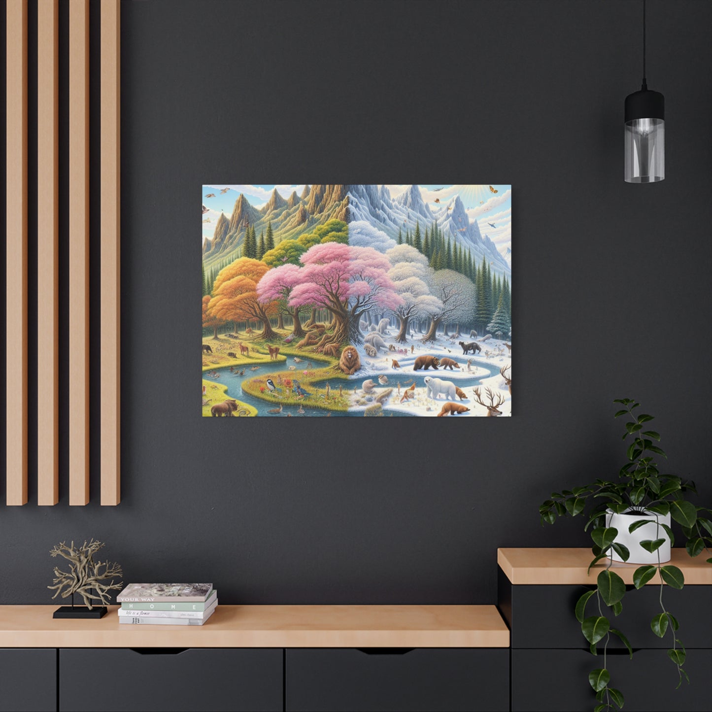 Die vier Jahreszeiten von Augustine Luminare       -Canvas -Wandgemälde
